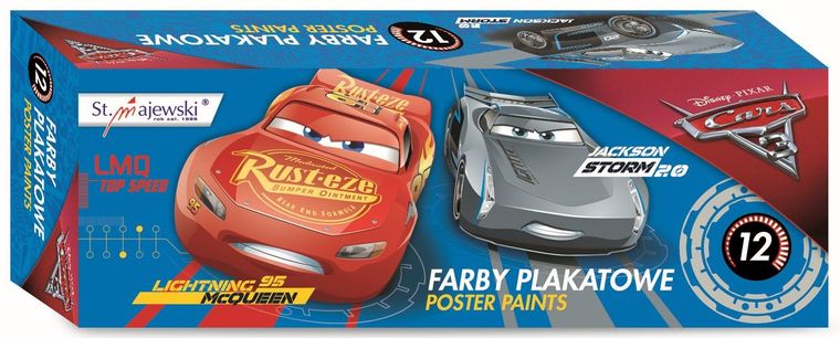 St.Majewski, Auta 3, farby plakatowe, 12 kolorów, 20 ml