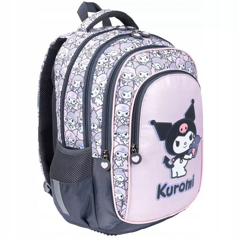 St.Majewski, Kuromi, plecak szkolny, 4-komorowy, Pink