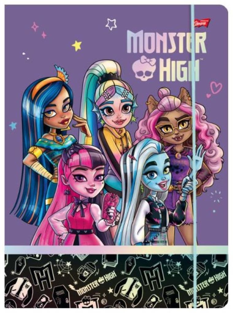 St.Majewski, Monster High, teczka z gumką, A4, 1 szt.