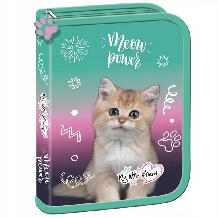 St.Majewski, My Little Friend, piórnik rozkładany, pojedynczy, Kitty Party