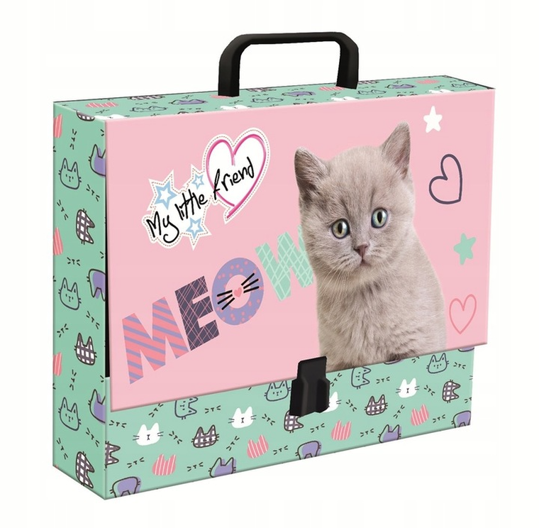 St.Majewski, My Little Friend, teczka z rączką A4, Fluffy Kitty
