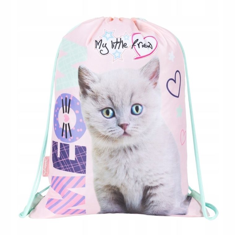 St.Majewski, My Little Friend, worek sportowy, Fluffy Kitty