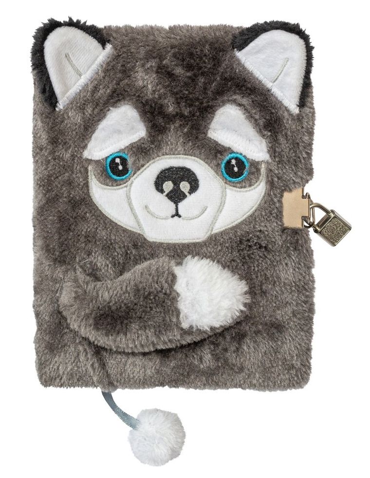 St.Majewski, pamiętnik 3D z kłódką, A5, włochacz, 96 kartek, Dog