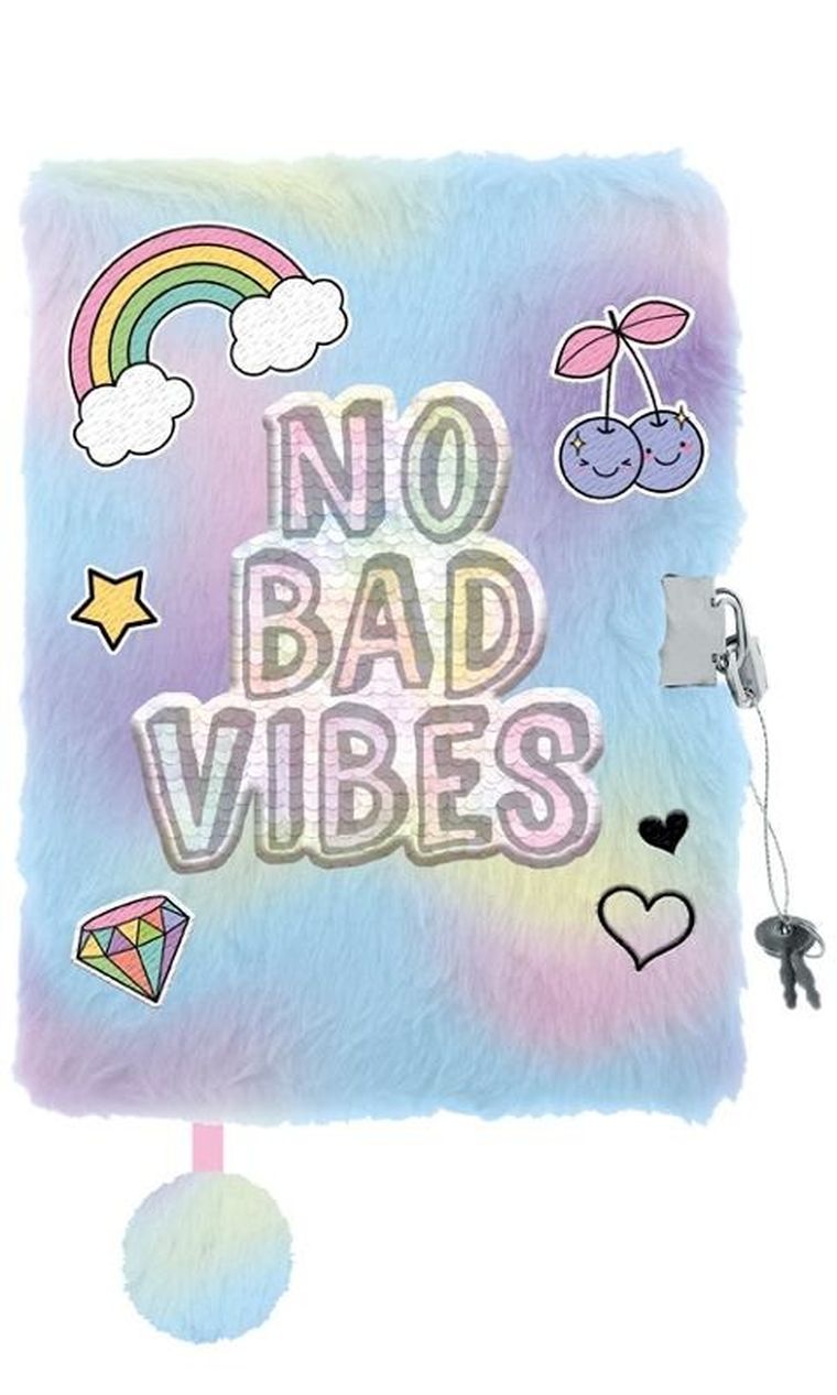 St.Majewski, pamiętnik 3D z kłódką, A5, włochacz, 96 kartek, Good Vibes