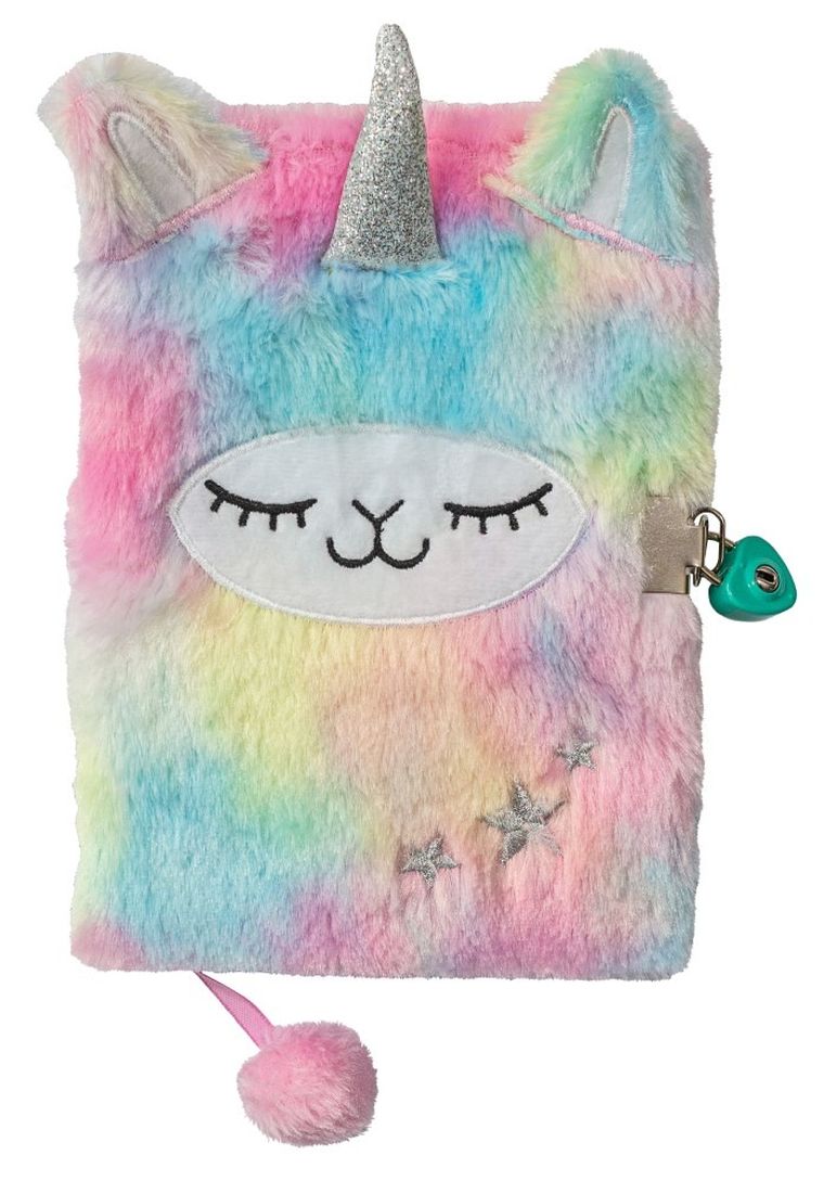 St.Majewski, pamiętnik 3D z kłódką, A5, włochacz, 96 kartek, Lama