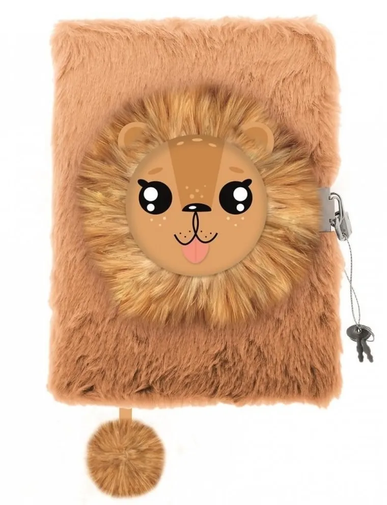 St.Majewski, pamiętnik 3D z kłódką, A5, włochacz, 96 kartek, Lion
