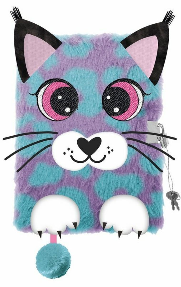 St.Majewski, pamiętnik 3D z kłódką, A5, włochacz, 96 kartek, Lynx