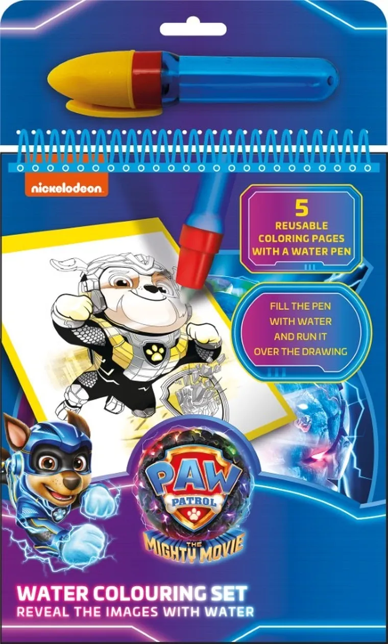 St.Majewski, Psi Patrol, zestaw do malowania wodą, 6 elementów