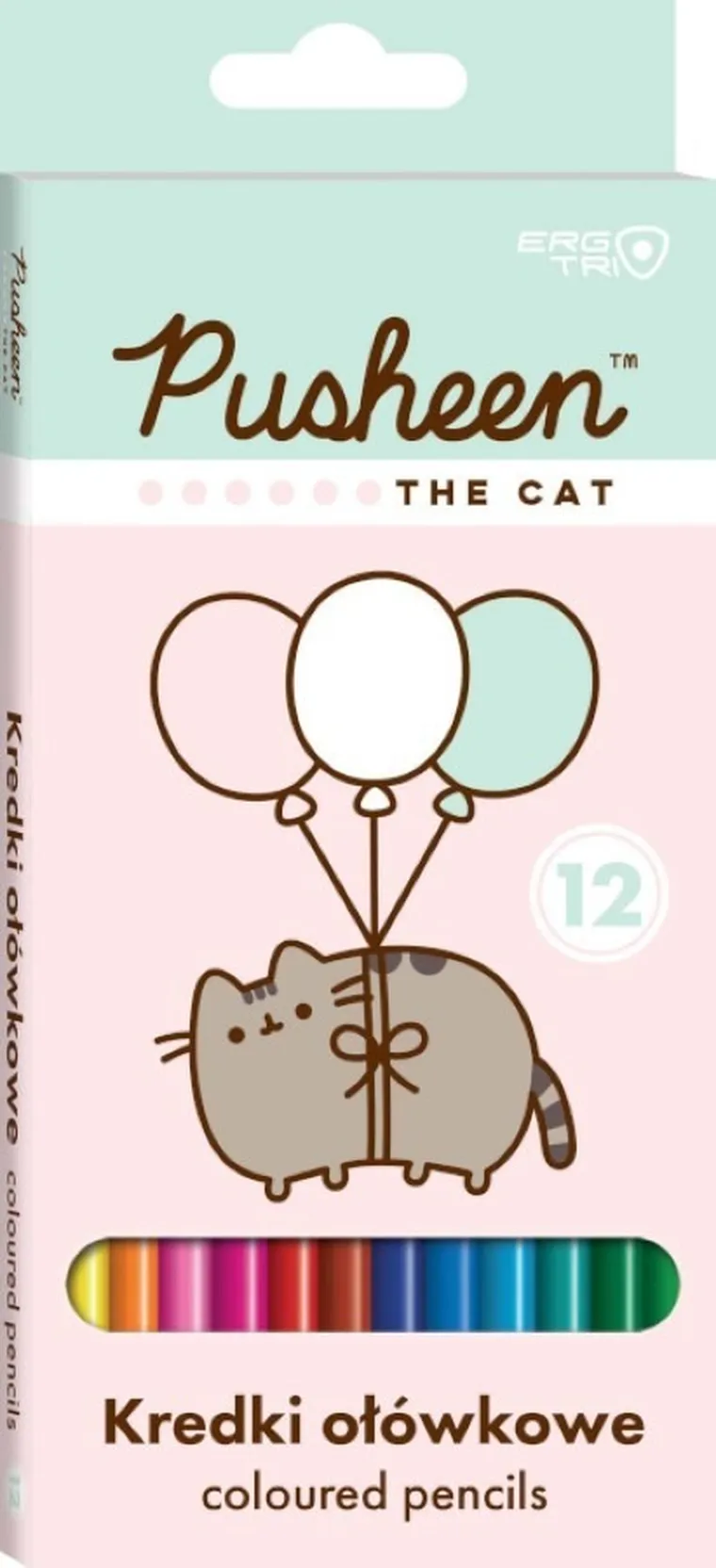 St.Majewski, Pusheen, kredki ołówkowe, 12 kolorów