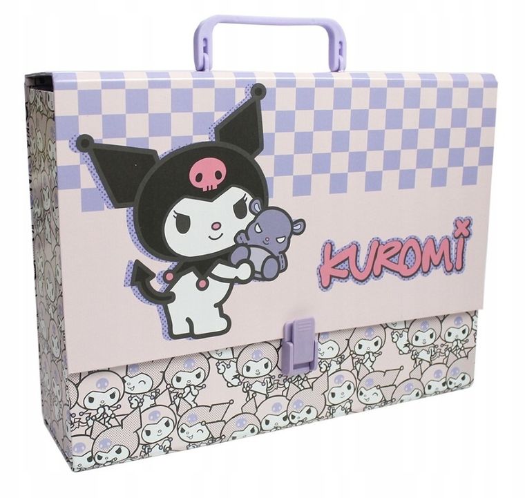 St.Majewski, teczka z rączką A4, Kuromi Pink