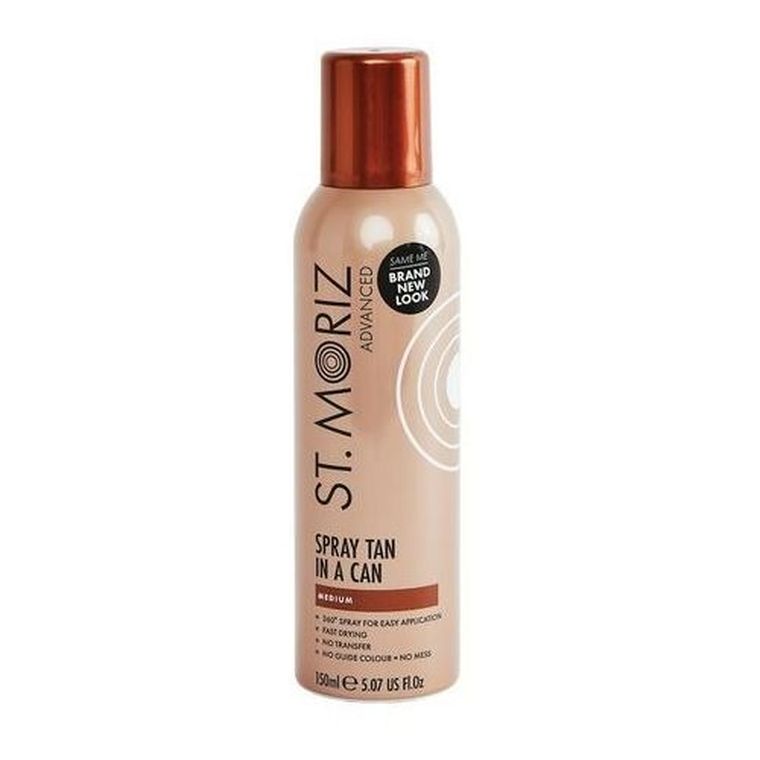 St.Moriz, Advanced, Pro Formula Gradual, bezbarwny, samoopalający spray nadający skórze złocistą opaleniznę, Medium, 150 ml