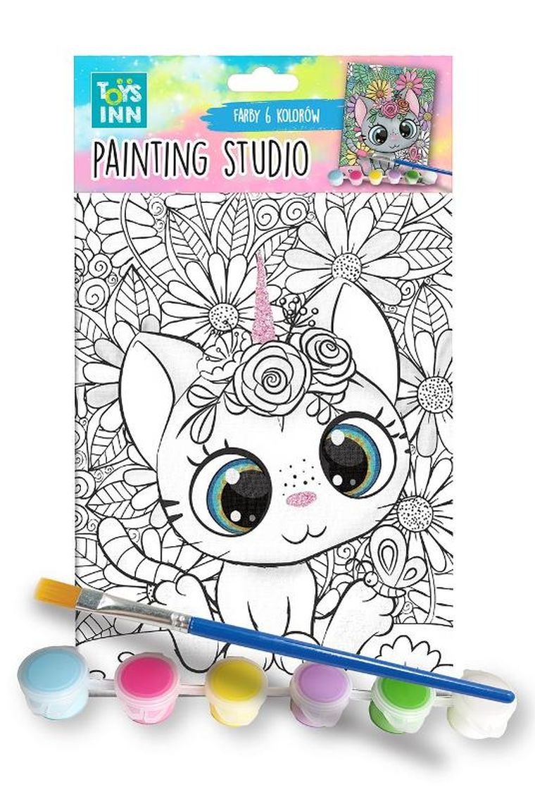 Stnux, Canvas, zestaw do malowania, kotek