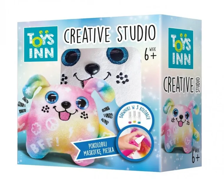 Stnux, Creative Studio, maskotka do kolorowania, piesek