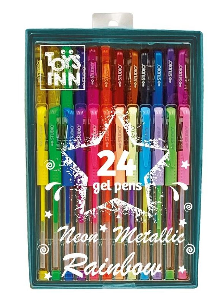 Stnux, długopisy żelowe, 24 kolory