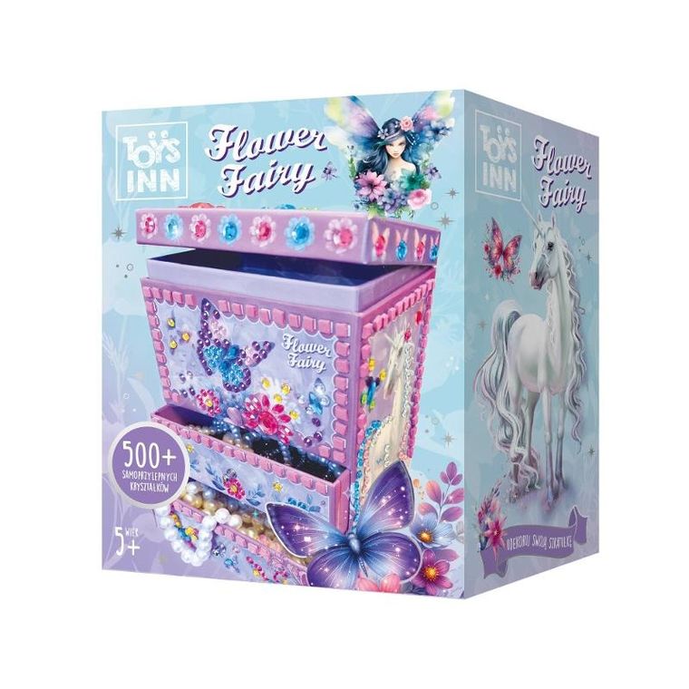 Stnux, Flower Fairy, szkatułka do dekorowania, mozaika, Iris