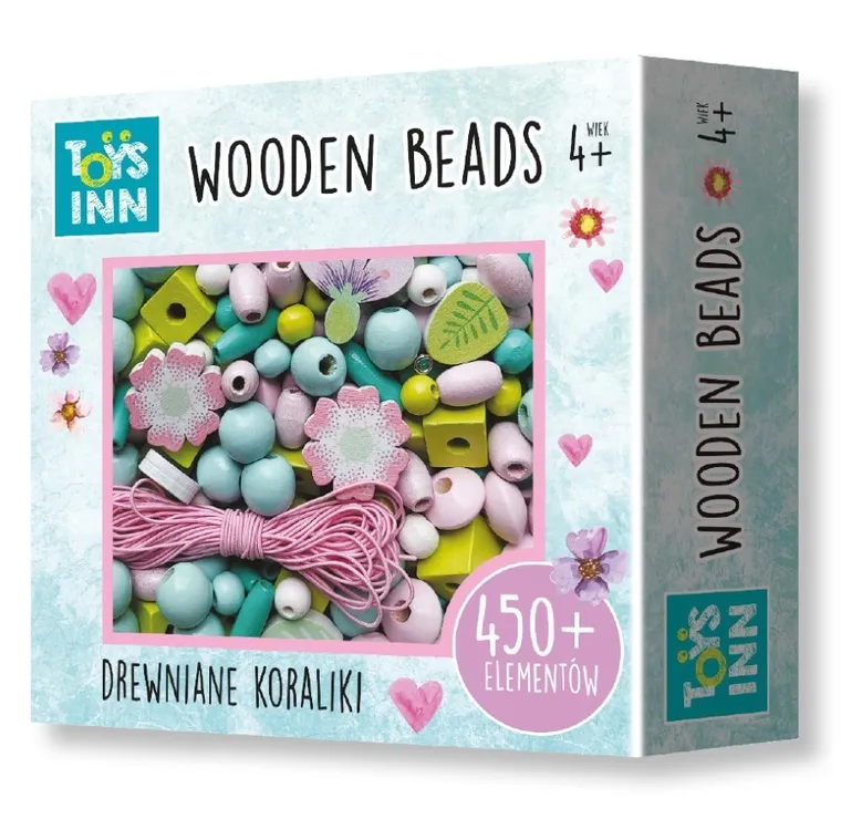 Stnux, koraliki drewniane, 450 szt.