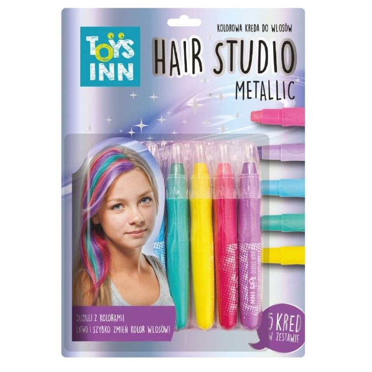 Stnux, kreda do włosów, metalic, 5 szt.