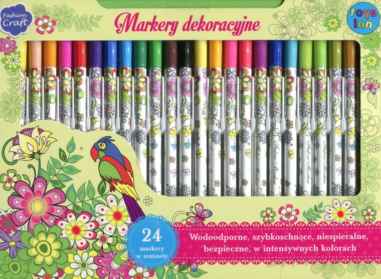 Stnux, Markery dekoracyjne do tekstyliów i ceramiki, 24 szt.