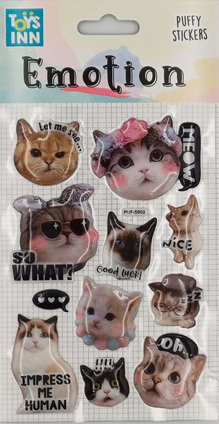 Stnux, naklejki, emotions, koty