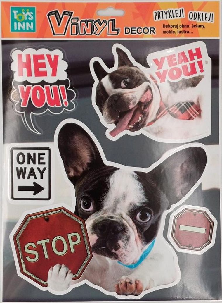 Stnux, naklejki winylowe, zwierzaki, pies stop