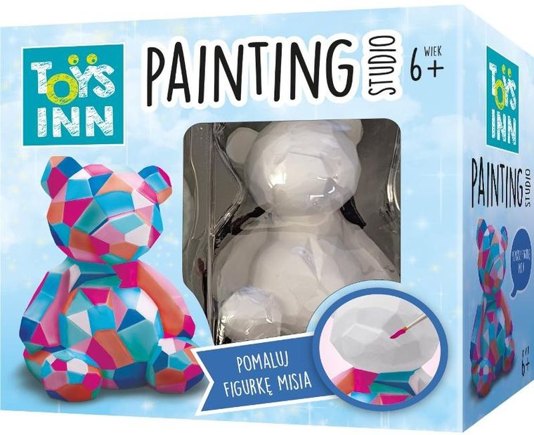 Stnux, Painting studio, figurka gipsowa, miś