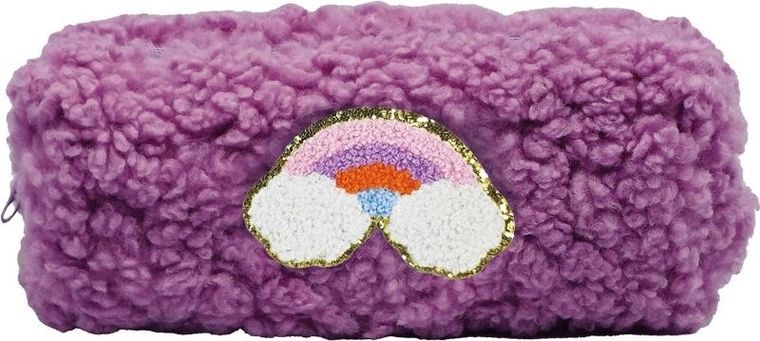 Stnux, piórnik, Teddy, fioletowy