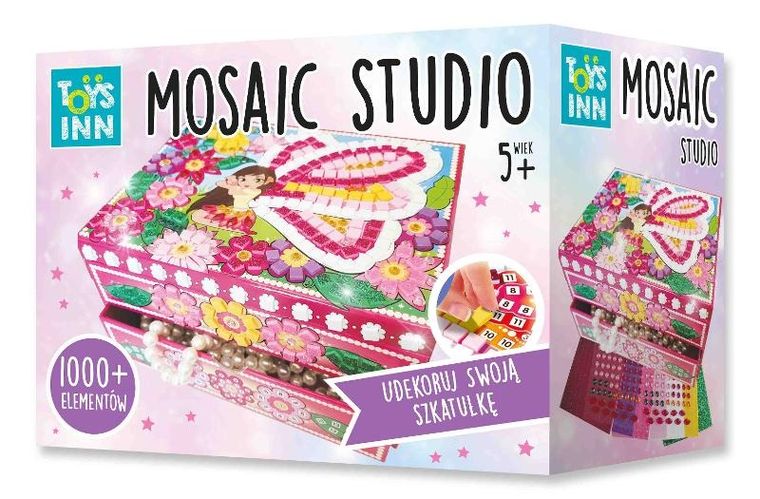 Stnux, szkatułka mozaika, Wróżka