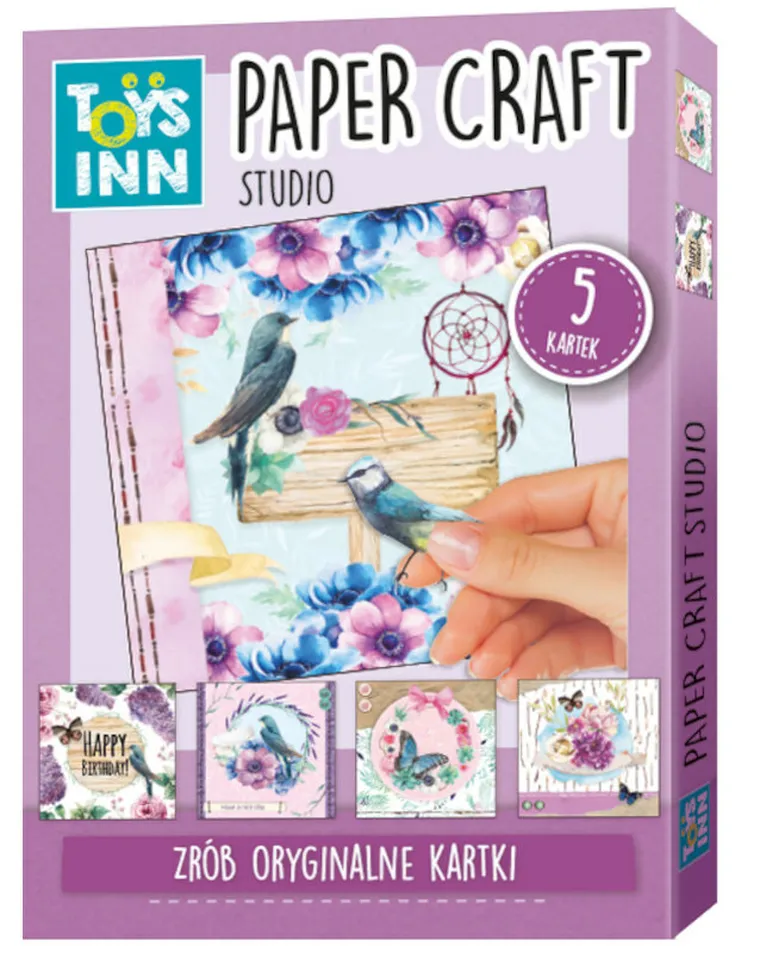 Stnux, zestaw do wykonywania kartek, ptaszek