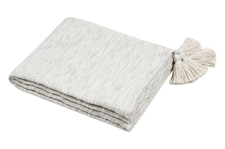 Stof, Balma, koc bawełninany z efektem lnu, 125-150 cm