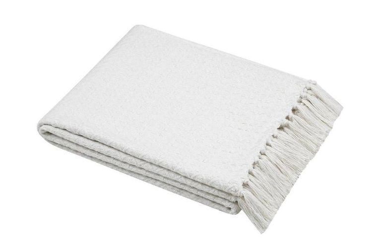 Stof, Balma, koc bawełninany z frędzlami, 125-150 cm