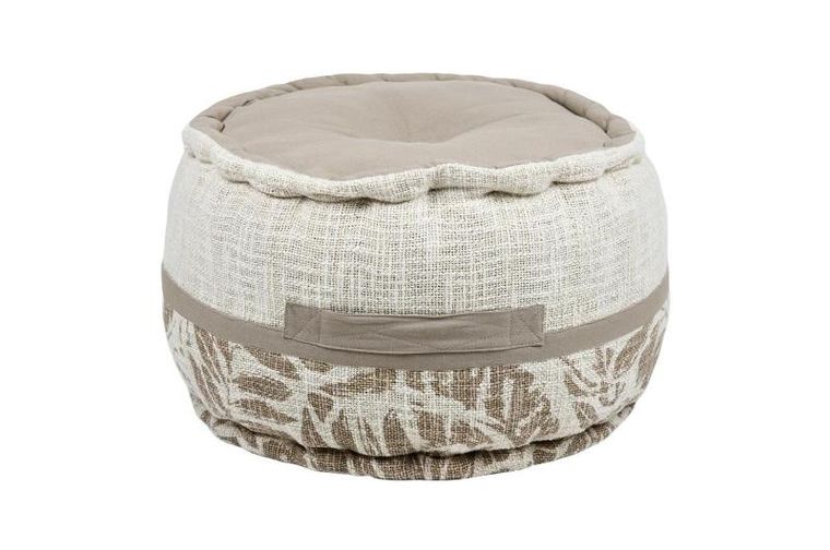 Stof, bawełniana pufa, Hemera, średnica 40 cm