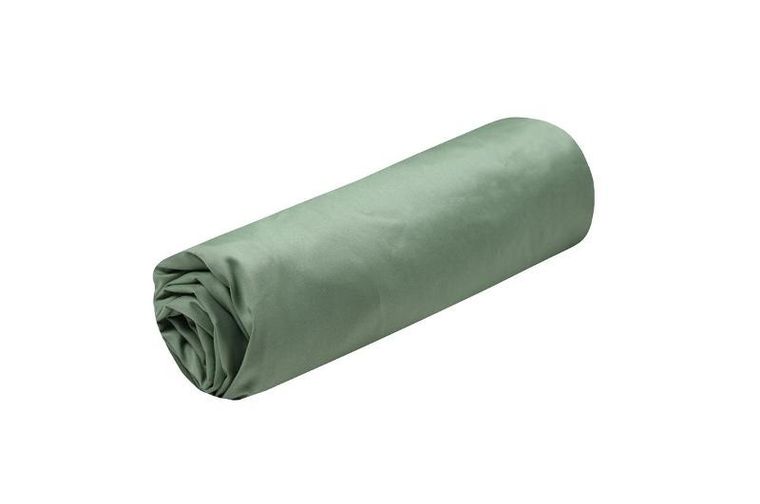 Stof, bawełniane prześcieradło na gumce, zielone, Elysee