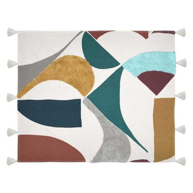 Stof, kolorowa narzuta bawełniana, 125-150 cm