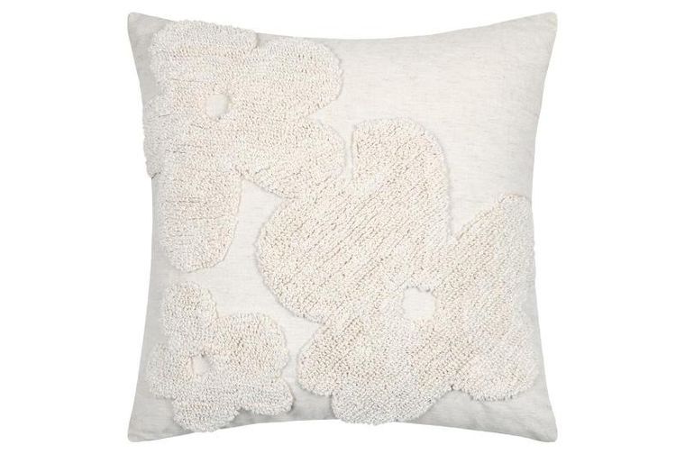 Stof, poduszka ozdobna z bawełny, tuftowana, Balma, 45-45 cm