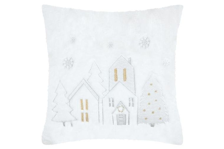 Stof, poduszka świąteczna hohoho, puszysta, 45-45 cm