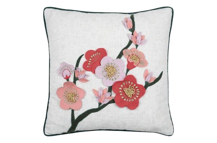 Stof, Scarlett, poduszka dekoracyjna ze zdobieniem, 40-40 cm