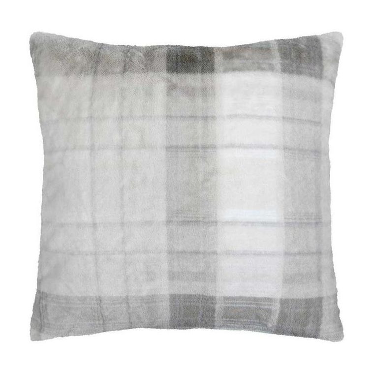 Stof, Scotland, poduszka pluszowa, w kratę, 60-60 cm