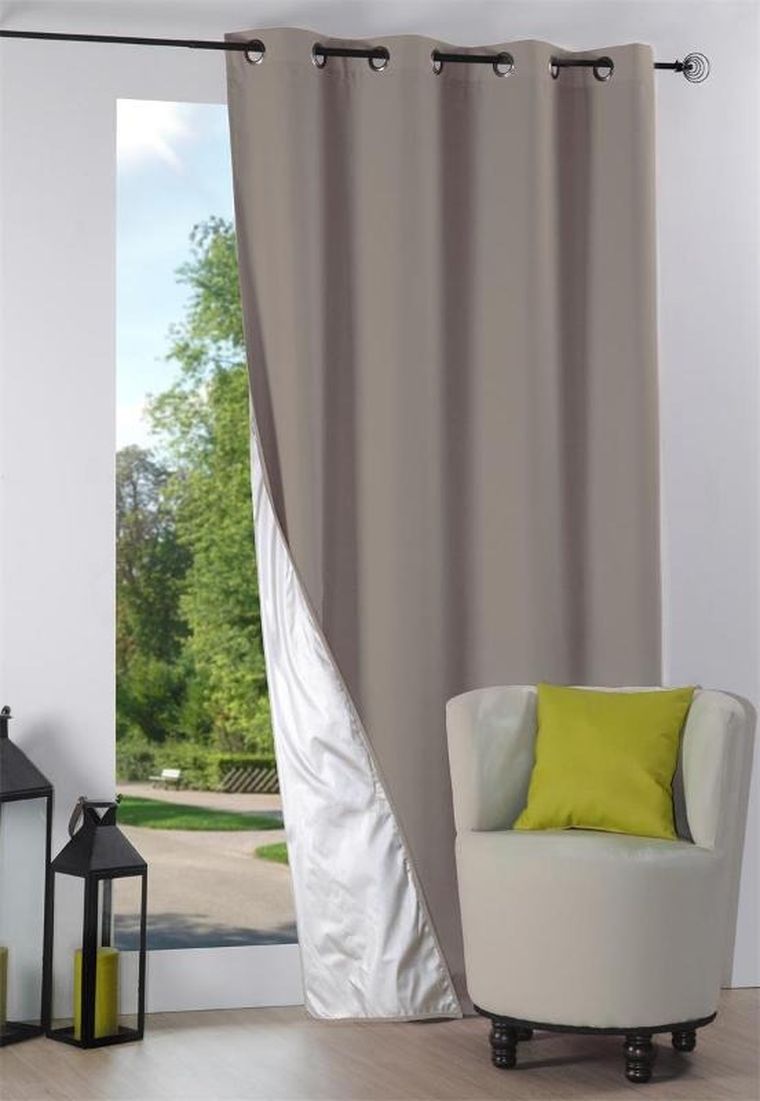 Stof, zasłona Termiczna na przelotkach Nelson, 135-240 cm