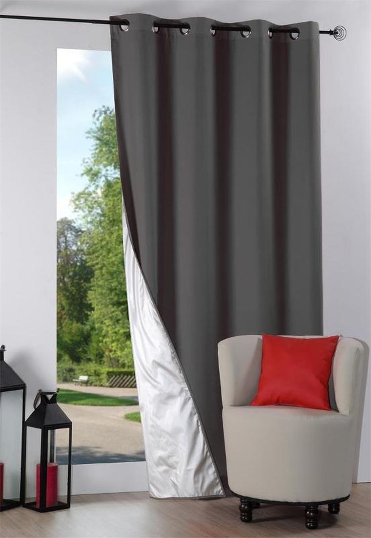 Stof, zasłona termiczna na przelotkach Nelson, 135-240 cm