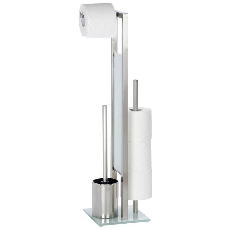 Stojak na papier toaletowy i szczotkę do WC, Rivalta 3w1
