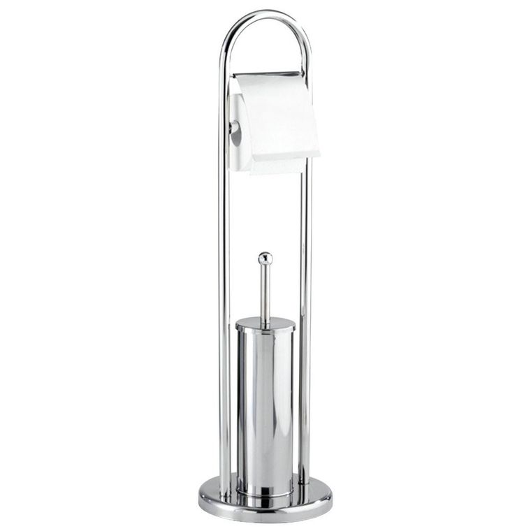 Stojak na papier toaletowy i szczotkę do WC, Vasto, 2w1