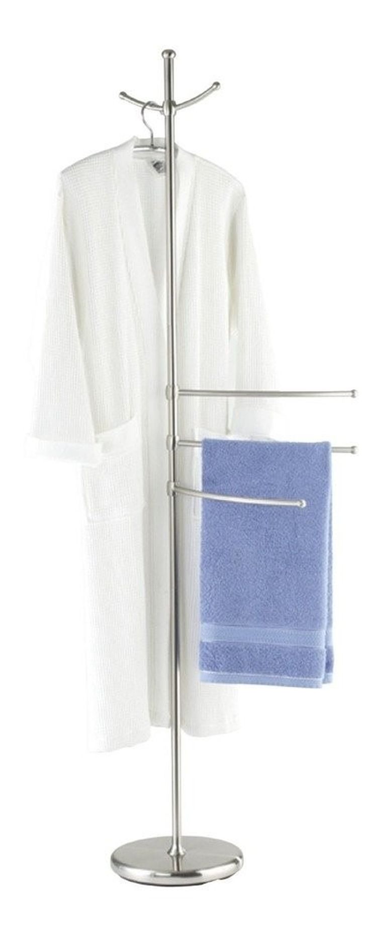 Stojak na ręczniki, ubrania, Adiamo, 3 ramiona, 2 wieszaki