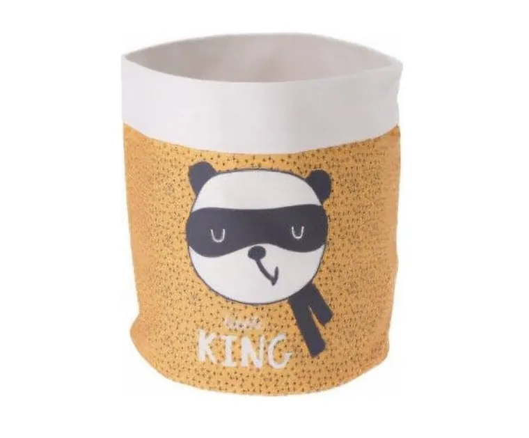 Storage Solutions, kosz na pranie do pokoju dziecięcego, panda, 24-29 cm