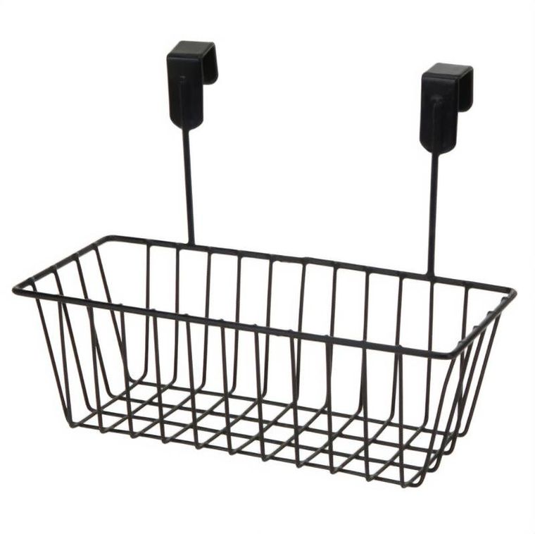 Storage Solutions, metalowy koszyk do zawieszenia na drzwiach, 28-15-21 cm