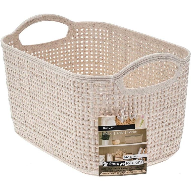 Storage Solutions, plastikowy koszyk do organizacji, 24-16-14 cm