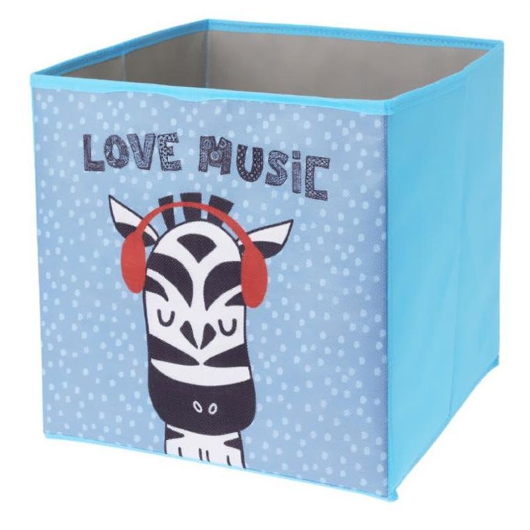 Storage Solutions, pudełko tekstylne do pokoju dziecięcego, 30-30-30 cm