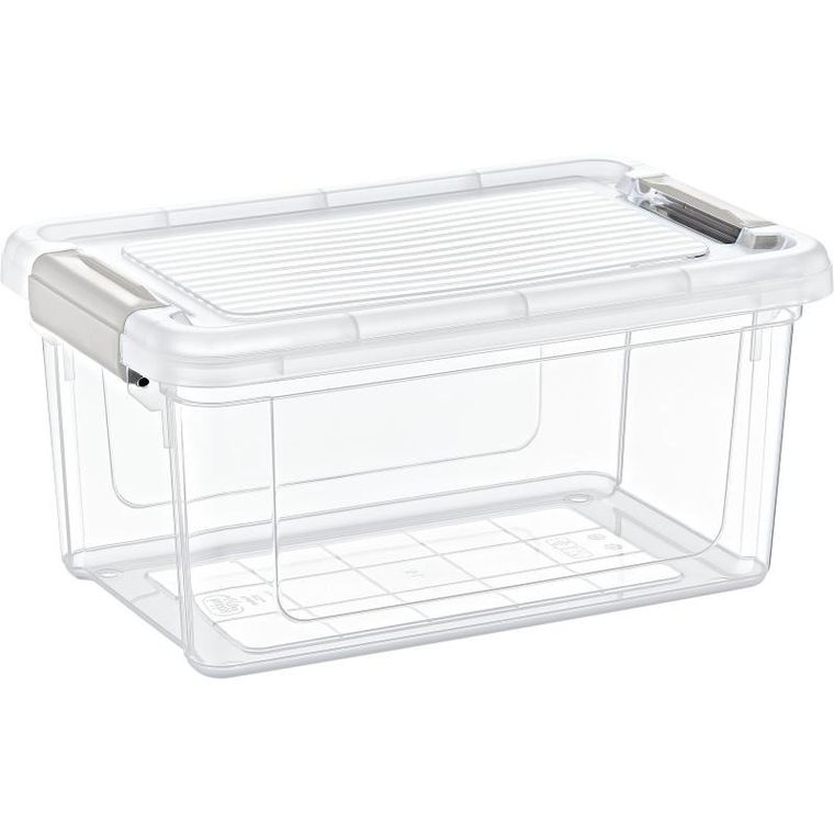 Storage Solutions, transparentne pudło do przechowywania, 29-19-14,5 cm