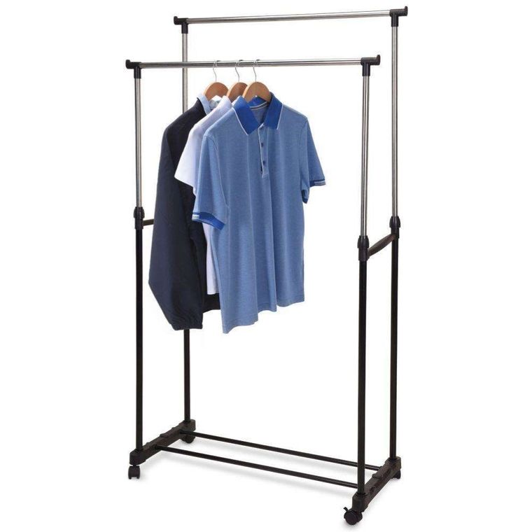 Storage Solutions, wieszak podwójny na kółkach