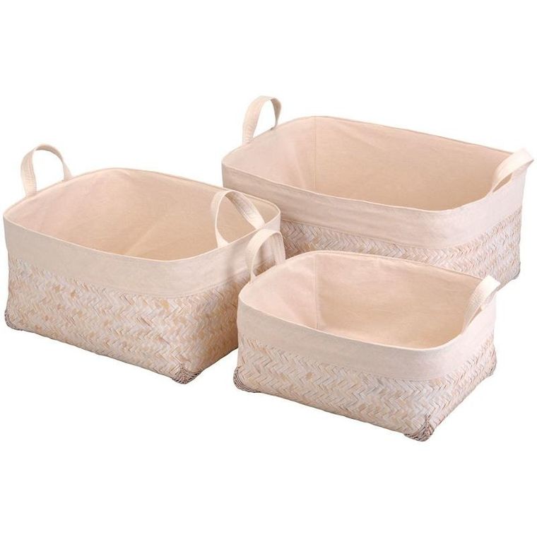 StorageSolutions, bambusowy kosz do przechowywania, organizer, 3 szt.