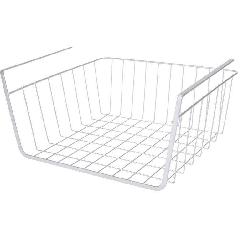 Storagesolutions, koszyk podwieszany na owoce, metalowy, jasnoszary, 30-25,5-14 cm